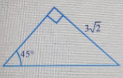 What is the length of the hypotenuse​