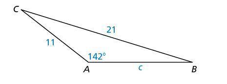 Solve the triangle. Round decimal answers to the nearest tenth.