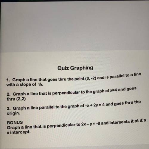 Quiz Graphing help this is due today!!