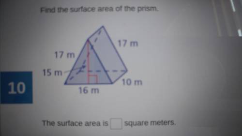 Help find the surface area