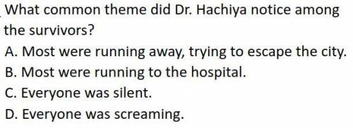 What common theme did Dr. Hachiya notice among the survivors?