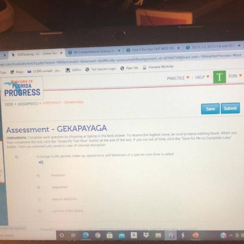 Assessment - GEKAPAYAGA

Instructions: Complete each question by choosing or typing in the best an