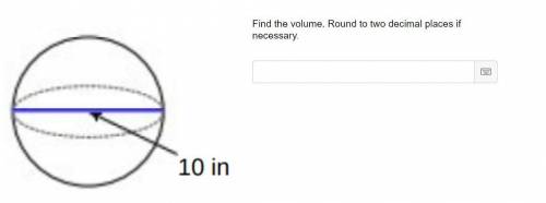 Find the volume. Round to two decimal places if necessary.