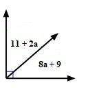 Which equation could be used to solve problems involving the relationships between the angles?

A)