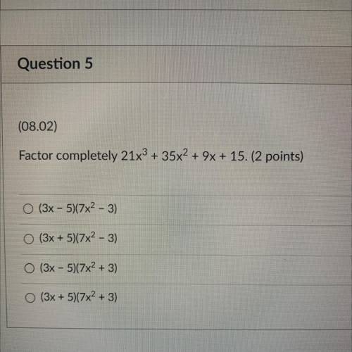 Factor completely 21x^3+35x^2+9x+15