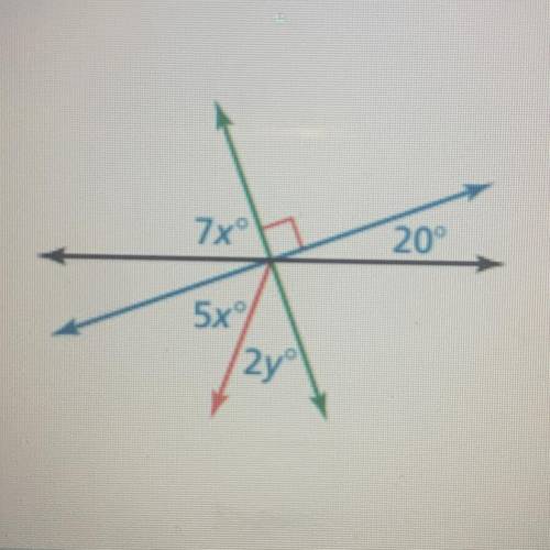 What is the value for x and for y?