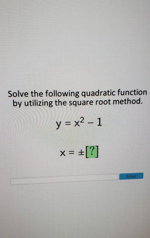 Solve the following quadratic ​