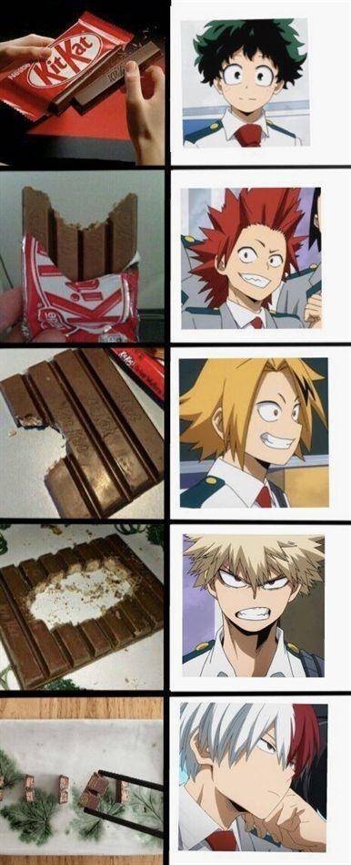 is it that hard to eat a KitKat the right Deku ur my fav now bakugou I thought u were better than t