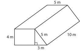 Consider the figure shown.
What is the volume of the figure?