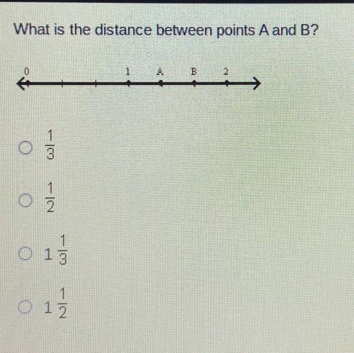 What is the distance between points A and B?