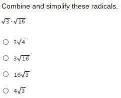 Combine and simplify these radicals.