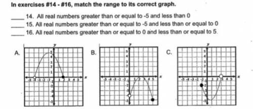 Need help on matching the range of 3 quadratic functions.