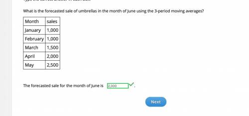 What is the forecasted sale of umbrellas in the month of June using the 3-period moving averages?