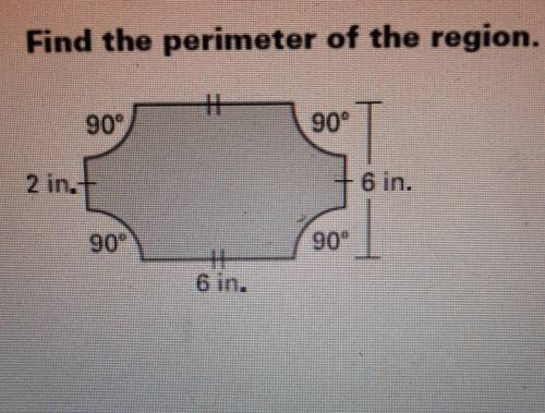 Find the perimeter of the region