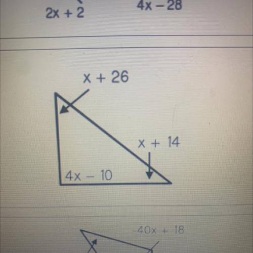 Can someone pls help me find x on this triangle