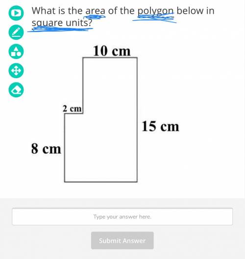 What is the area of the polygon below in square units?