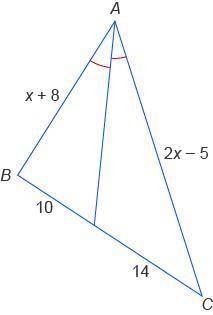 What is value of x?

PLZ HELP
Enter your answer in the box.
x = ?
A triangle with vertices labeled