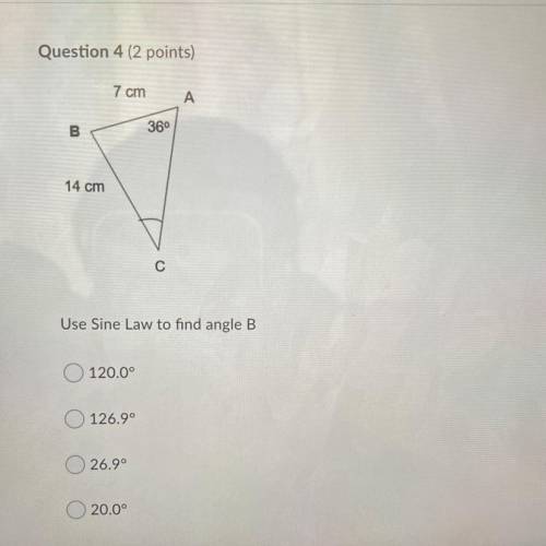 Use some law to find angle B!