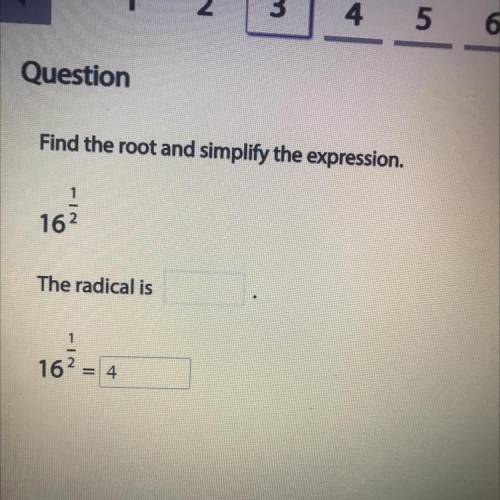 What's the radical of the expression