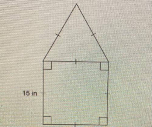 2. The figure shown is composed of a square and an equilateral triangle. The side length of the squ