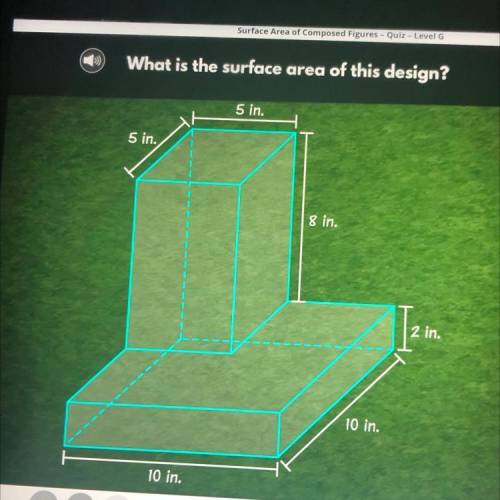 What is the surface area of this design? pls help me