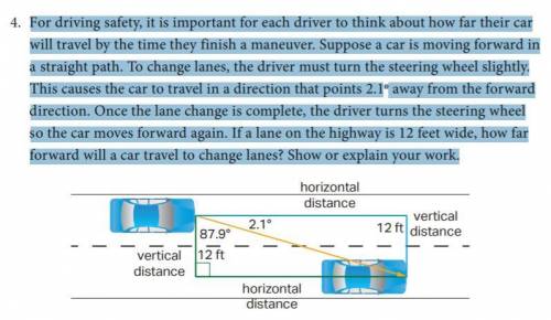 For driving safety, it is important for each driver to think about how far their car

will travel