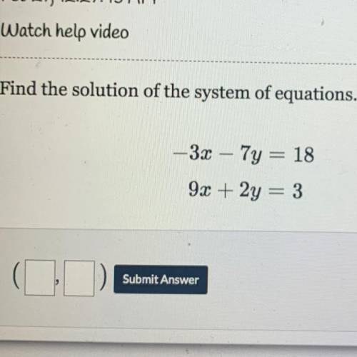 Help please now please

it says “ find the solution of the system of equations” and this is elimin