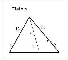 Solve for x and y in this problem please.