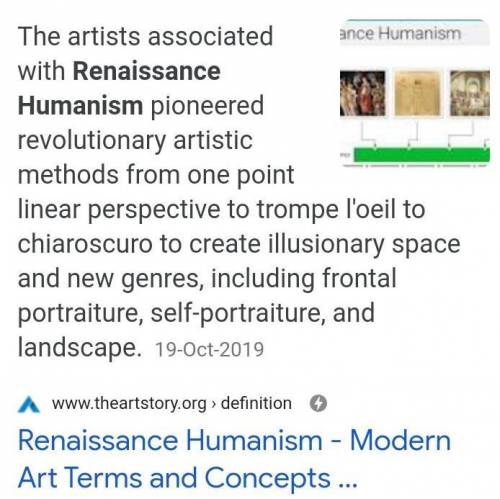 How was the concept of Humanism manifested in the Renaissance period?
