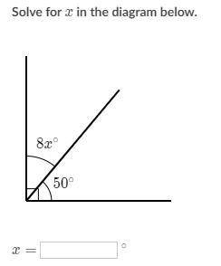 Solve for x in the diagram Please.