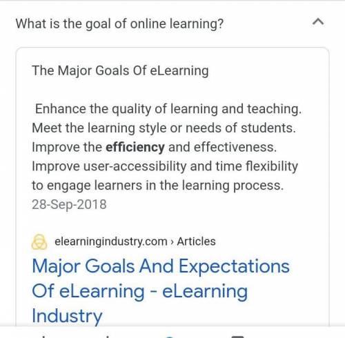 What’s a learning goal for science virtual school?