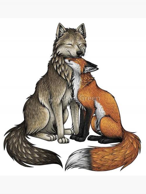 Hehe i love my wolf and foxies, (you know who if you know me)