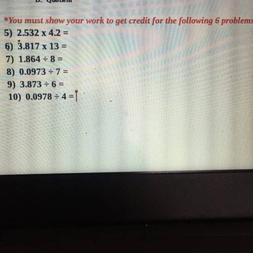Just answer number 6 I mean if yk it