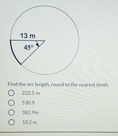 What is the arc length?​