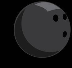 A bowling ball rests on the floor. The bowling ball is given a push.

Which of the following is th