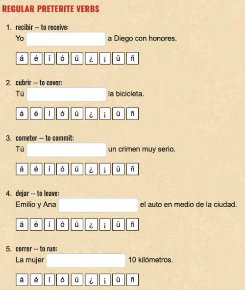 Hello can someone do this Spanish thingy for me? Greatly appreciated! :) You don't have to type the