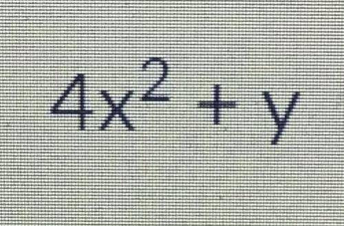 Evaluate the expression when x is 5 and y is 34