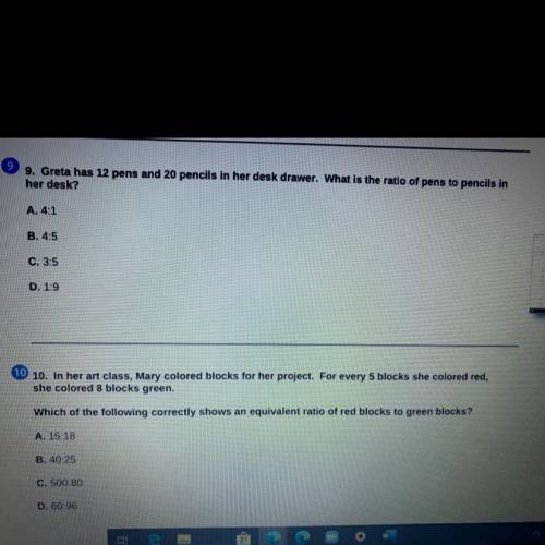 Can I pls get your help the test is almost over and I can’t get these two it’s hard