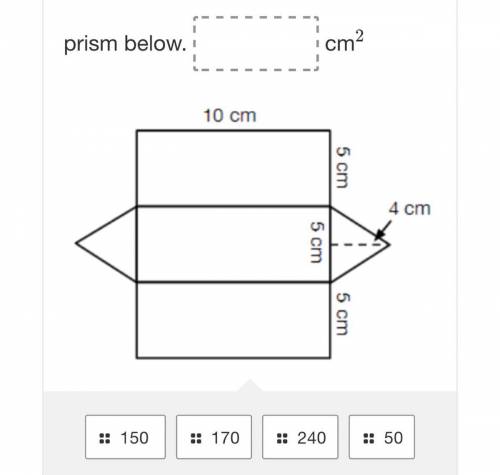 Find the Lateral Area of the triangular prism below.