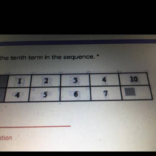 Find the value of the tenth term in the sequence.