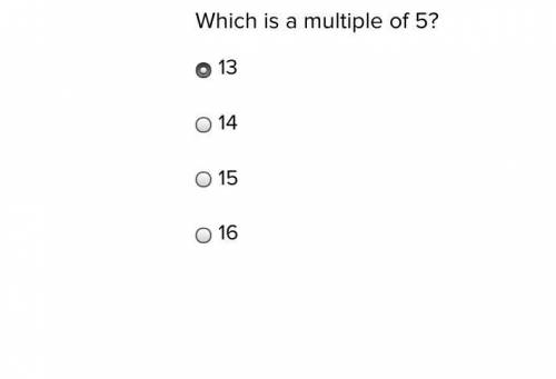 Which is a multiple of 5?