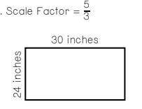 If the scale factor is 5/3 what is the width of the new rectangle?