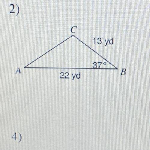 HELP PLEASE laws of sines and/or cosines