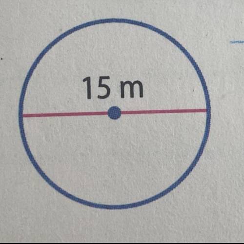 HELPP MEEE!

7th gradeee
Find the circumference of the circle. Use 3.14 or 22/7 for TT. Round to t
