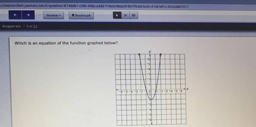 HELP I NEED HELP ASAP
A. Y=2x^2-2
B. Y=2x^2+2
C. Y=2x^2-4x-2
D. Y=2x^2-4x+2