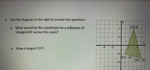 Help with geometry

Use the diagram to the right to answer the questions.
a. What would be the coo