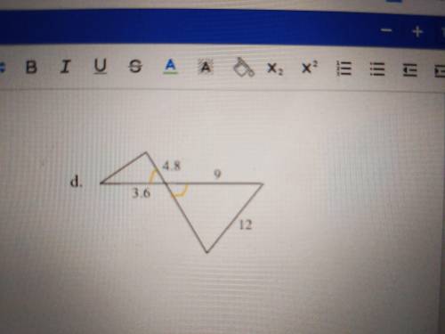 Are the triangles are similar or not? How do I prove it?​
