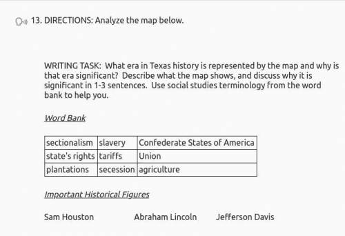 HURRY PLZ What era in Texas history is represented by the map and why is that era significant? Desc