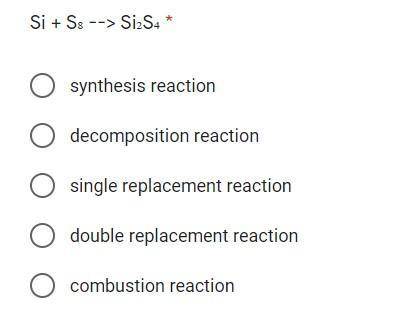 bro can someone help me what's with no one helping in chemistry (what is the reaction of Si + S₈ --