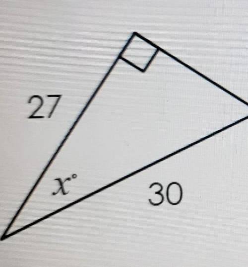 Solve for x. Round all answers the nearest tenth.​